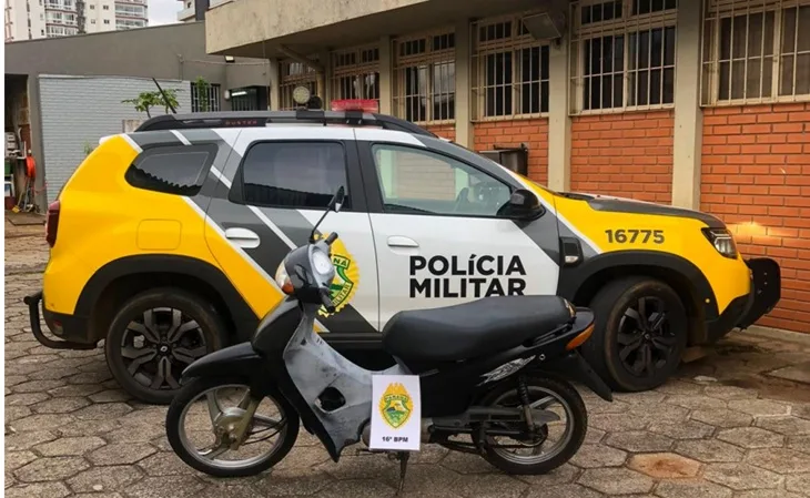 Polícia recupera motocicleta furtada e prende dois suspeitos por receptação em Guarapuava