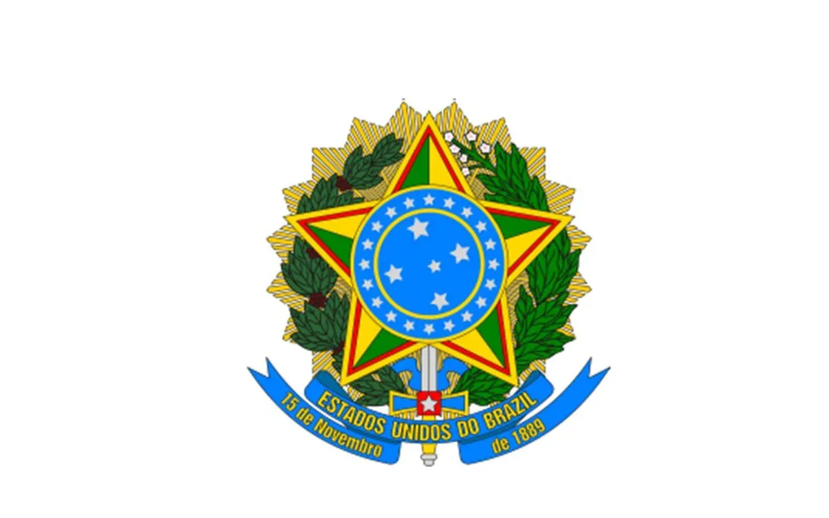 Nota de Flávio Bolsonaro com autoproclamação presidencial é divulgada com brasão antigo do Brasil