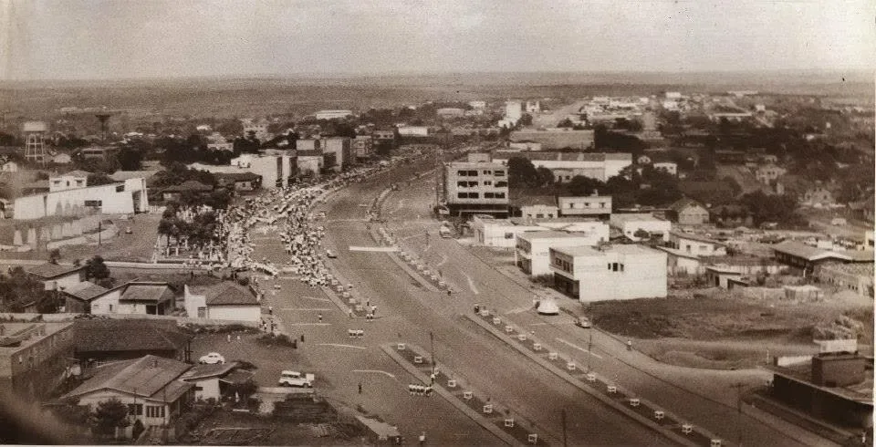 Centro de Cascavel em 1967