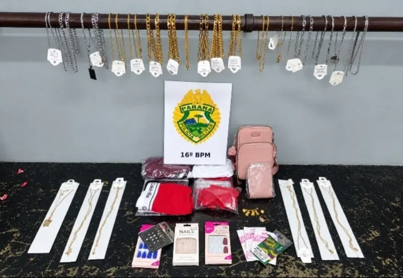 Dois homens são encaminhados à delegacia após objetos furtados serem encontrados em imóvel em Guarapuava