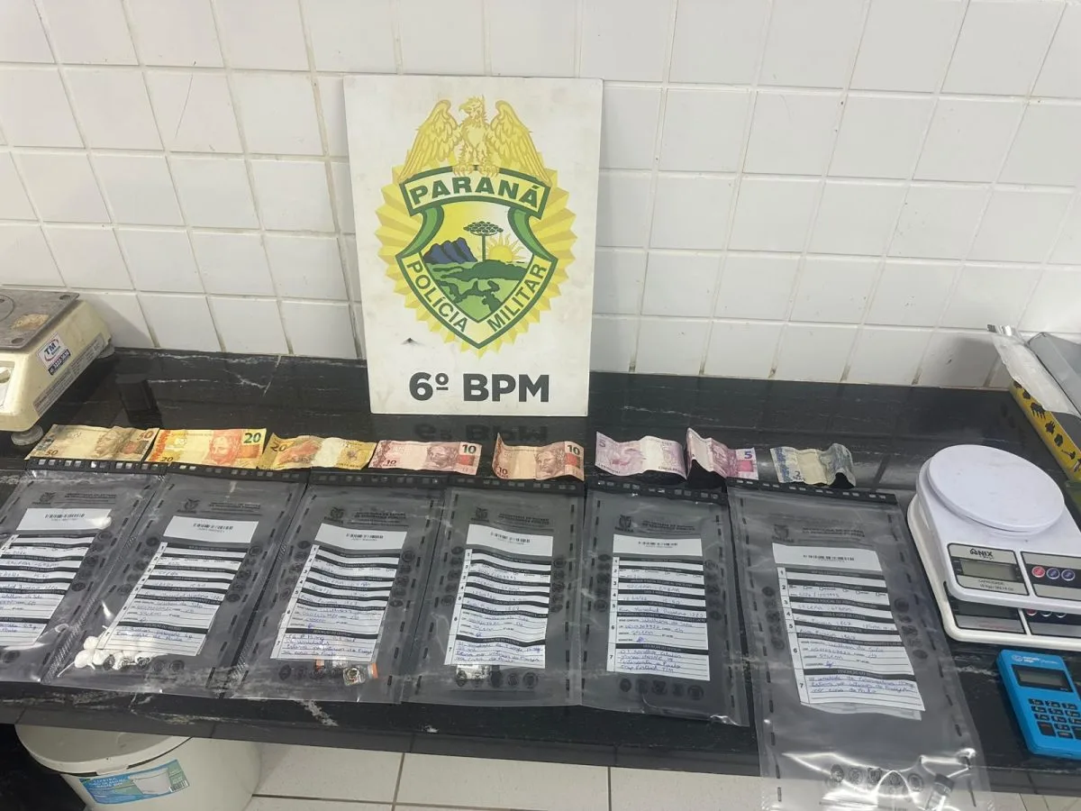 PM prende homem suspeito de tráfico por delivery e apreende cocaína em Cascavel