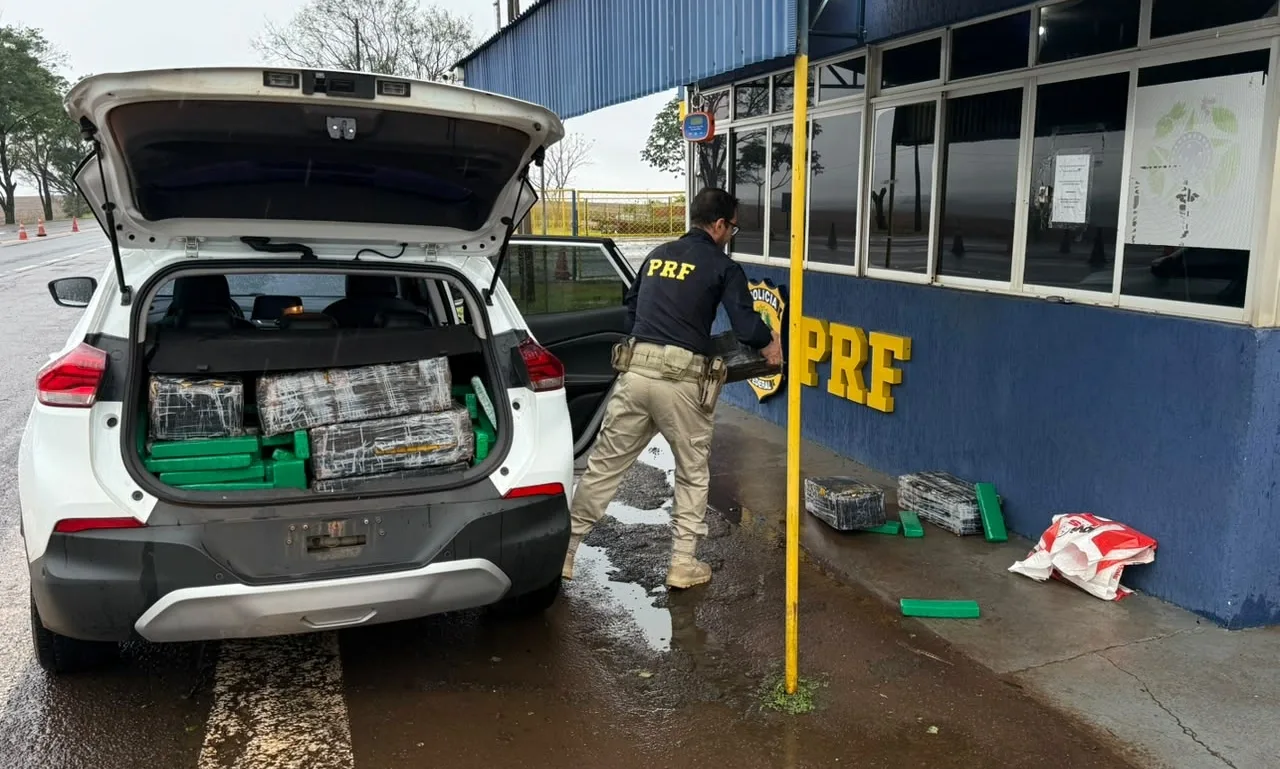 PRF apreende mais de meia tonelada de maconha em SUV na BR-369, em Campo Mourão