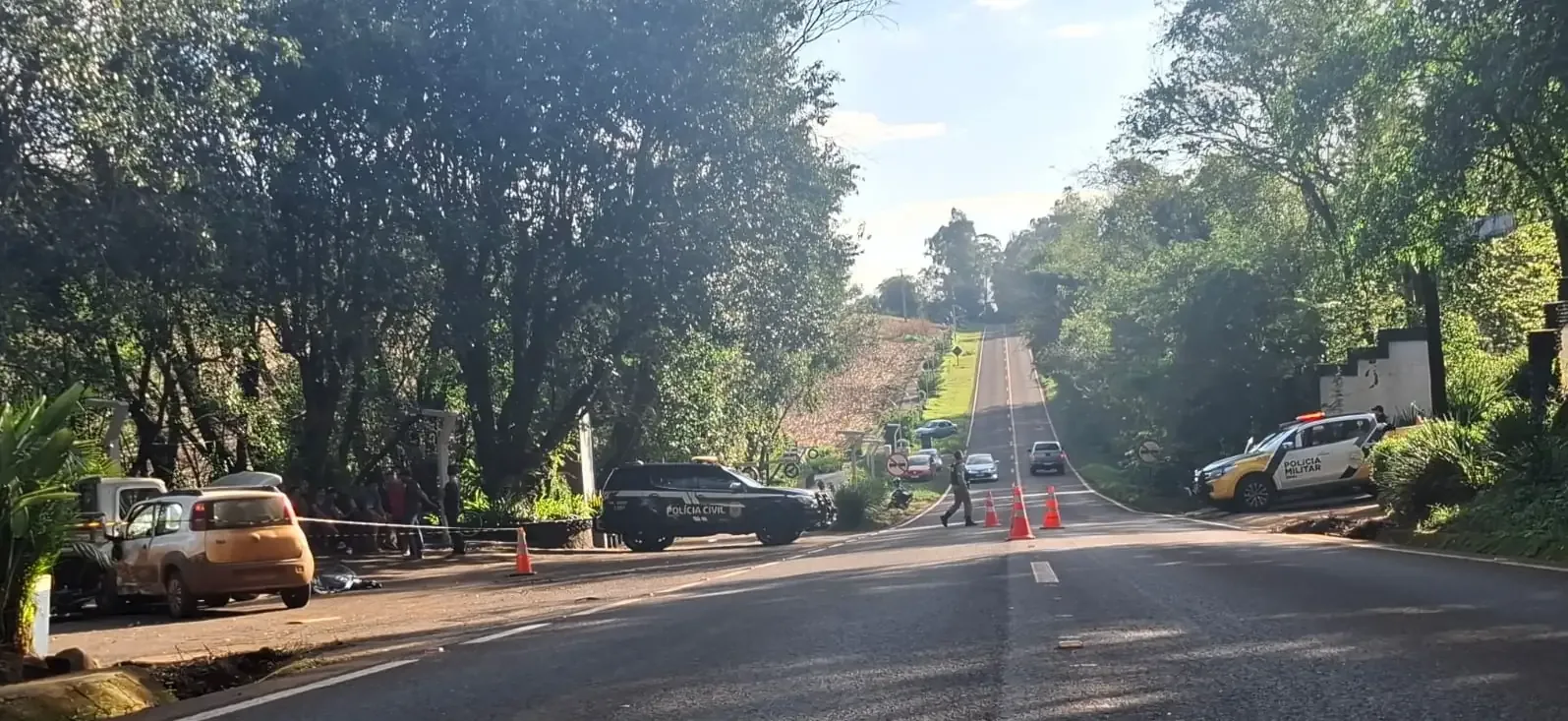 Motociclista morre após colisão na PR-239, em Nova Cantu