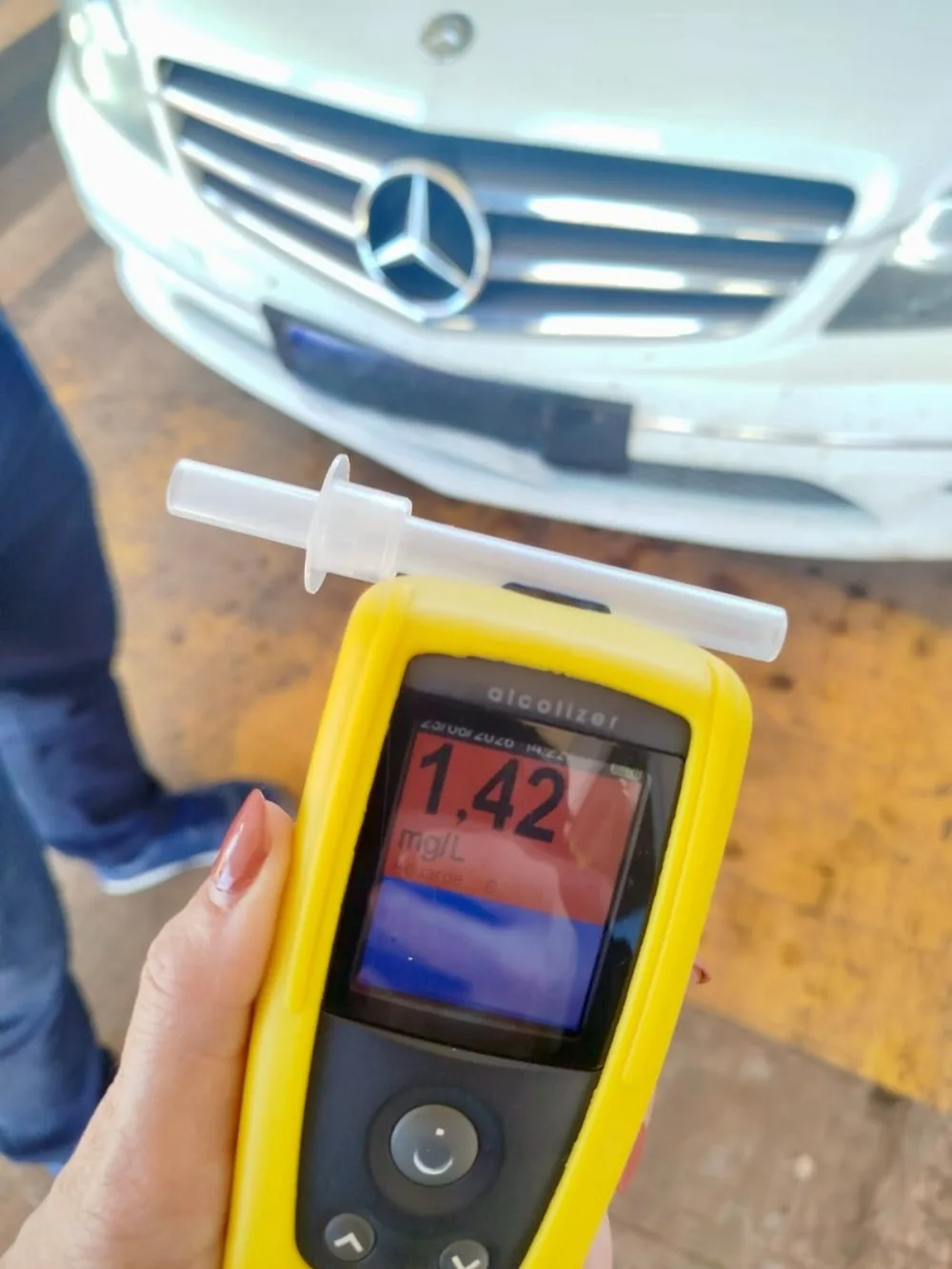 PRF prende motorista embriagado em praça de pedágio em Cascavel