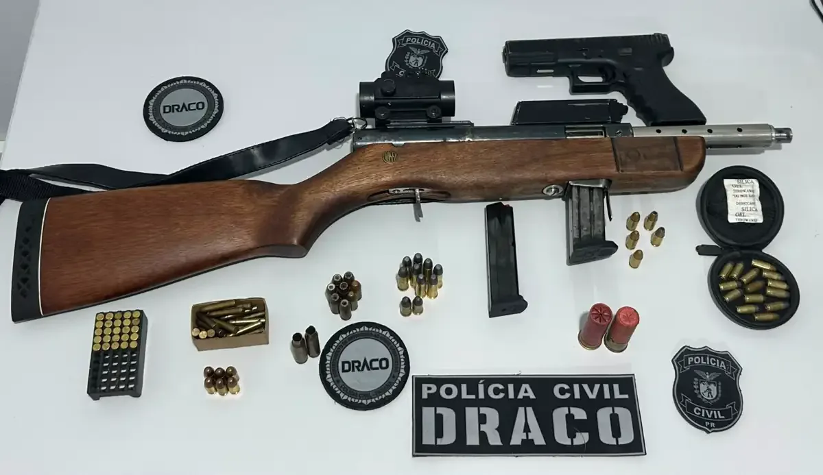 Homem é preso suspeito de fabricar armas clandestinamente em Curitiba