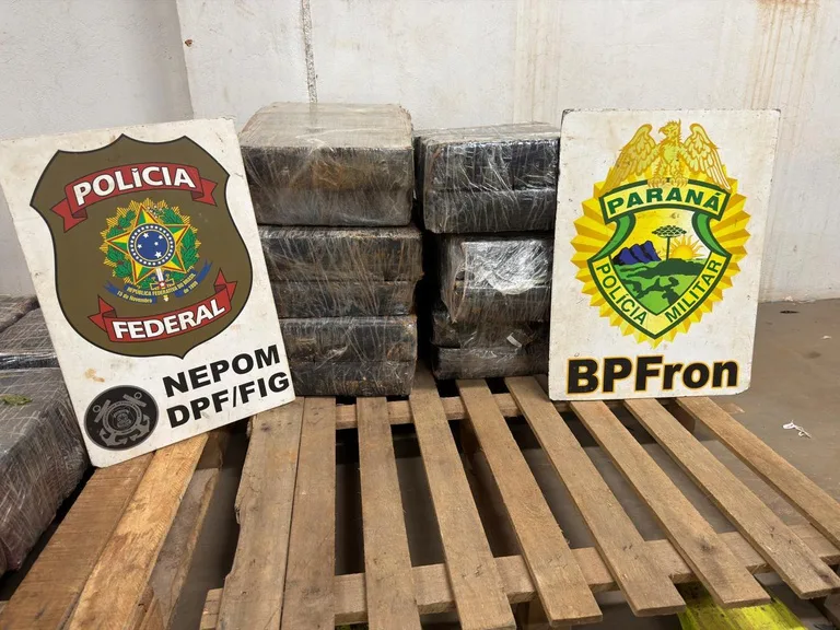 PF e PM/PR apreendem mais de 180 kg de maconha