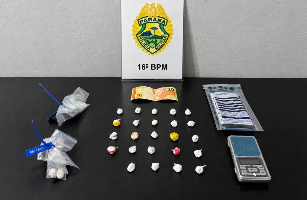 Homem é preso com cocaína e balança de precisão durante ação policial em Pinhão