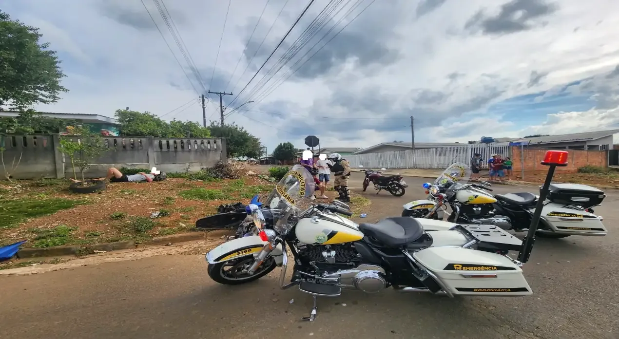 Menor de idade se envolve em acidente com caminhonete durante abordagem policial em Guarapuava