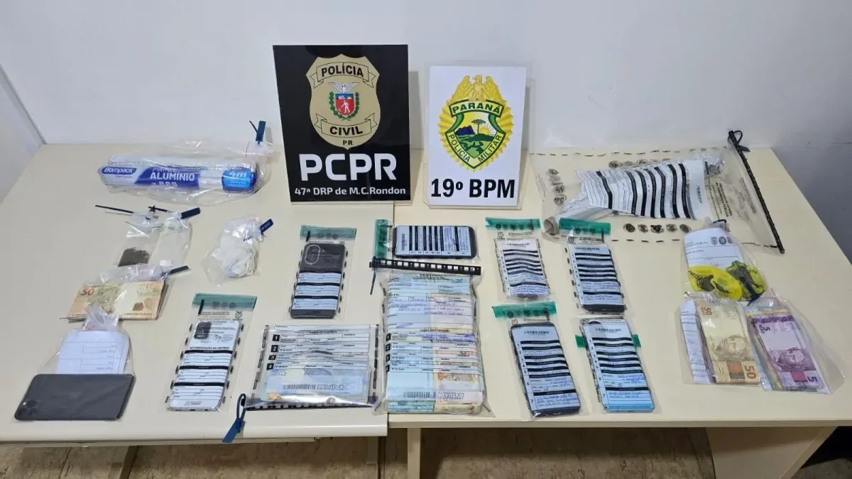 PCPR e PMPR prendem sete pessoas em operação contra o tráfico de drogas em Marechal Cândido Rondon