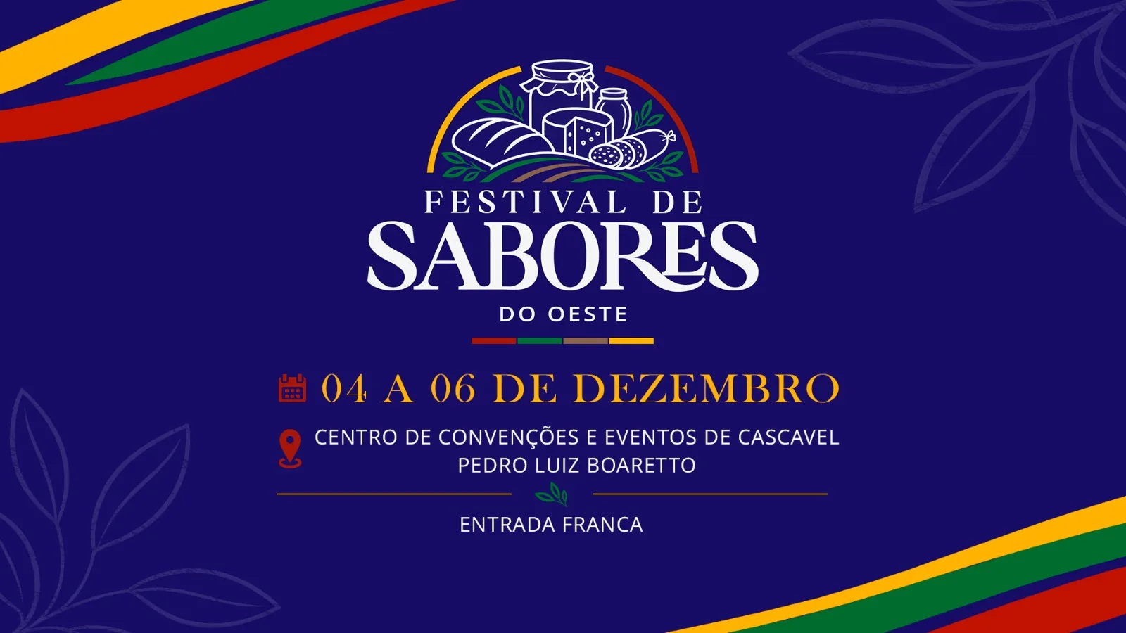 Com entrada gratuita, Cascavel sedia 1º Festival Sabores do Oeste em dezembro