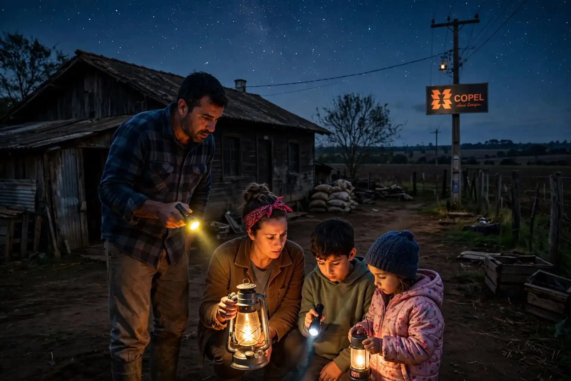 Moradores do interior de Cantagalo voltam a ficar sem energia elétrica