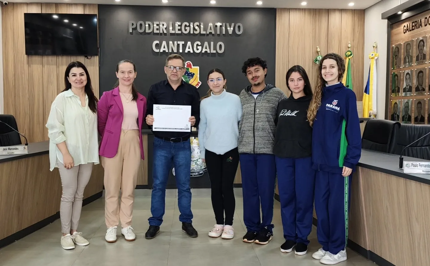 Alunos de Cantagalo levam à Câmara projeto por mais segurança no trânsito no entorno da escola