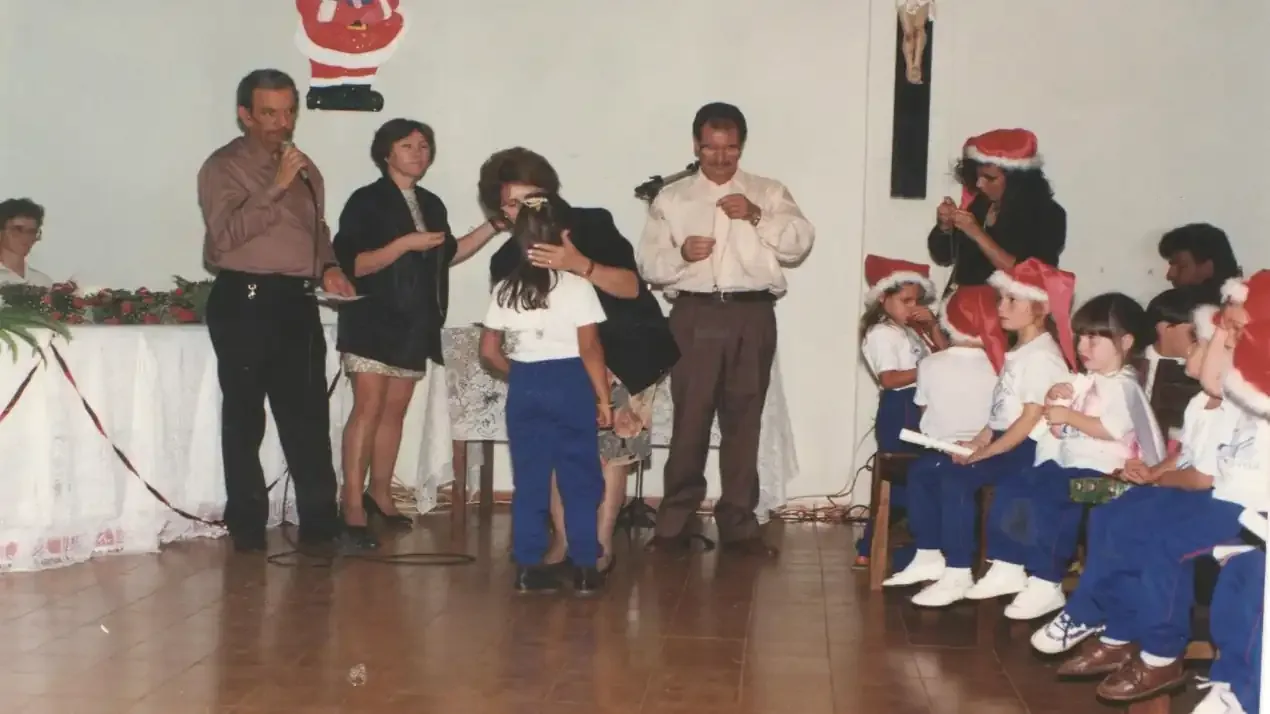 Memórias de 1992: Formatura dos alunos da Pré-Escola Criança Feliz