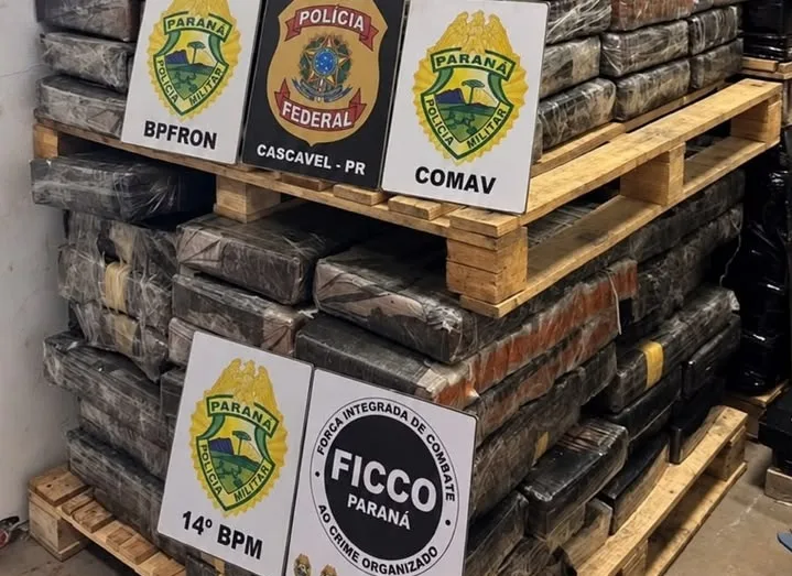 Ação integrada apreende mais de uma tonelada de maconha e arma de fogo em Cascavel